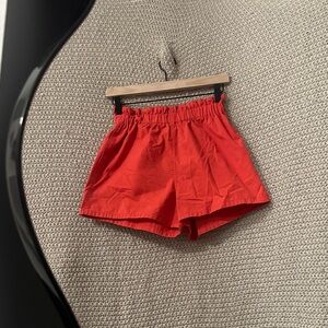 Urban Outfitters High Waist Red Shorts